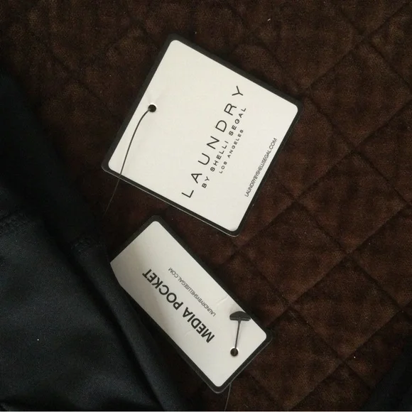 Laundry by Shelli Segal Capri Leggings, w/media pockets, L, NWT, Retail:$68 - Picture 7 of 8